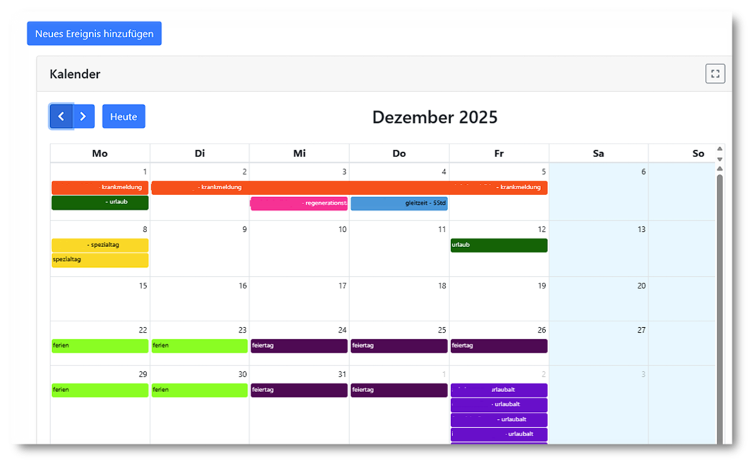 Akross Abwesenheiten